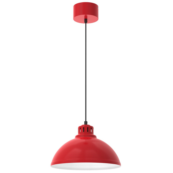 Lampa wisząca czerwony matowa-biała-czarna Sven 1xE27x15W Luminex 845343
