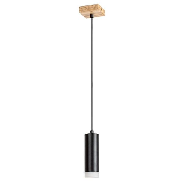 Lampa wisząca dąb-czarna Toras 1xGU10x15W wym: 150x6x6 cm Rabalux 959178