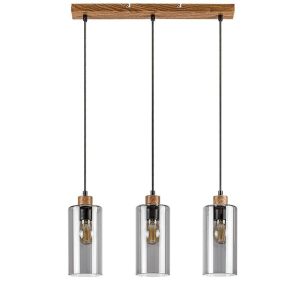 Lampa wisząca dąb-kolor dymny Tanno 3xE27x40W wym: 150x48x10 cm Rabalux 959186 Lampa wisząca dąb-kolor dymny Tanno 3xE27x40W wym: 150x48x10 cm Rabalux 959186