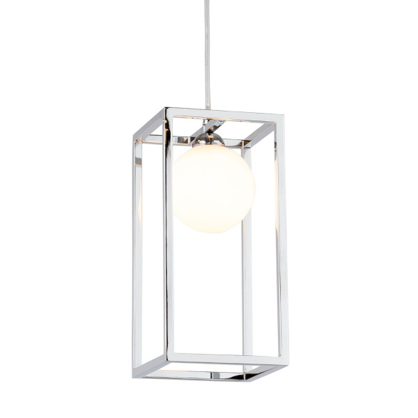 Lampa wisząca Daisy sześcian chromowana 1xG9x4W wym:120x14x14cm IP20 Italux 1018999