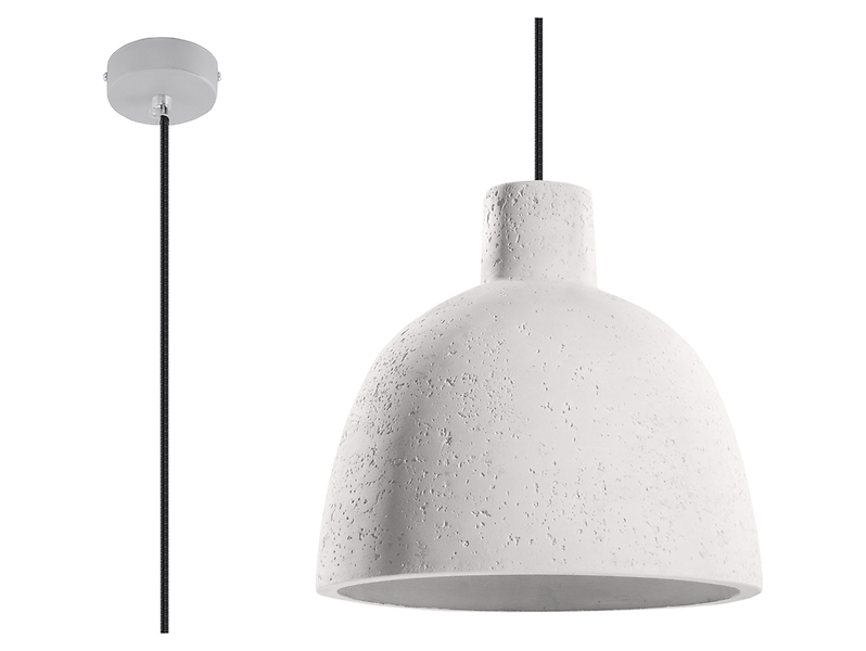 Lampa wisząca Damaso betonowa szara 23691