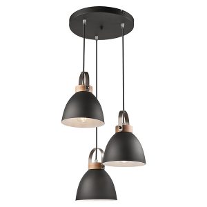 Lampa wisząca Danielle 3-punktowa stalowa czarna 54654 Lampa wisząca Danielle 3-punktowa stalowa czarna 54654