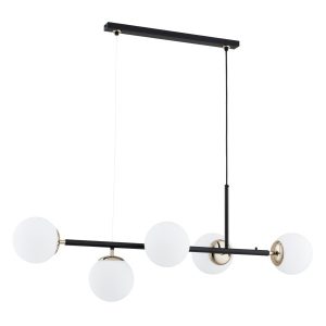 Lampa wisząca DANSA złote detale czarna 5xE14x10W IP20 Alfa 1019264 Lampa wisząca DANSA złote detale czarna 5xE14x10W IP20 Alfa 1019264