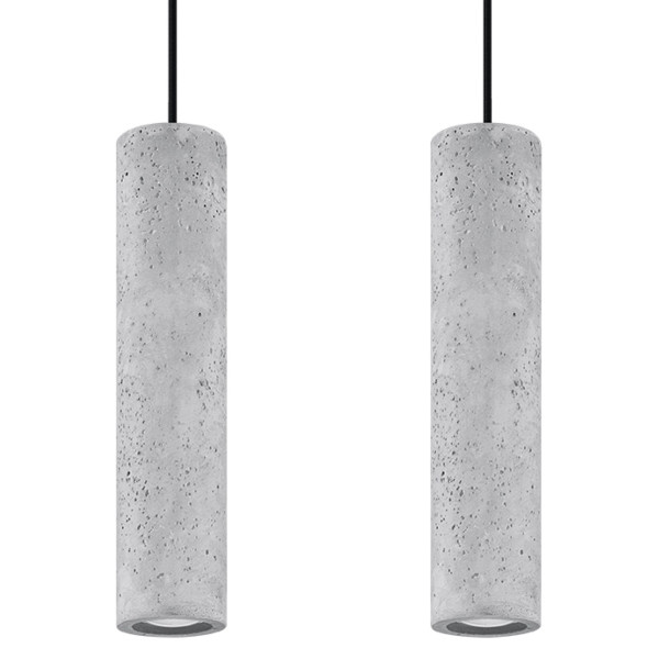 Lampa wisząca DANTEO czarno-szara 2xGU10x40W IP20 Pure Lume 1030060