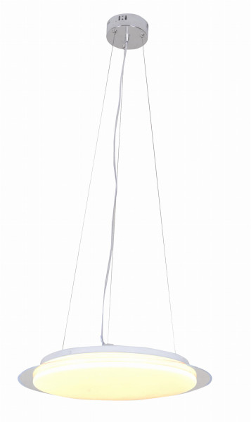 Lampa wisząca DANUA chromowana-biała LED 1x18W lm Candellux 856234