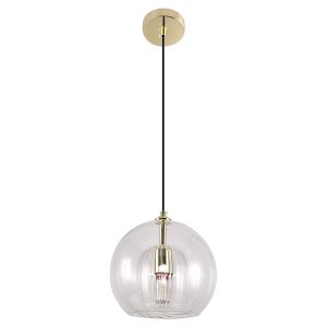 Lampa wisząca Daphne szklana złoto-transparentna 382081 Lampa wisząca Daphne szklana złoto-transparentna 382081