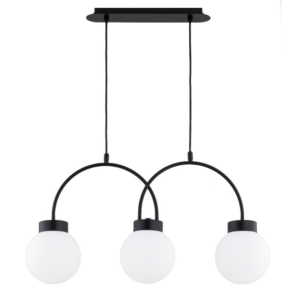 Lampa wisząca DARSO czarno-biała 3xE14x10W wym:75x68x15cm IP20 Alfa 986321