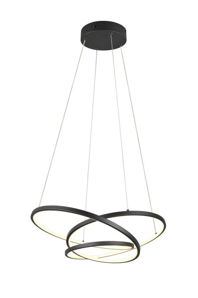 Lampa wisząca DARVIN czarna LED 1x34W Odcienie bieli 4500lm Trio 835869