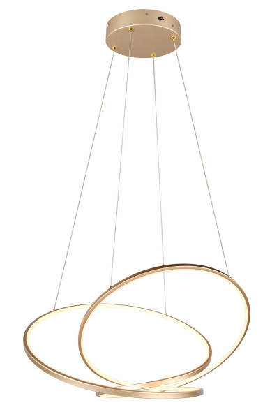 Lampa wisząca DARVIN złota LED 1x52W Odcienie bieli 6700lm Trio 836143