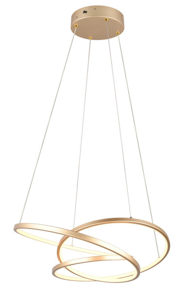 Lampa wisząca DARVIN złota LED 34W biały zmienny 4500lm IP20 Trio 989850
