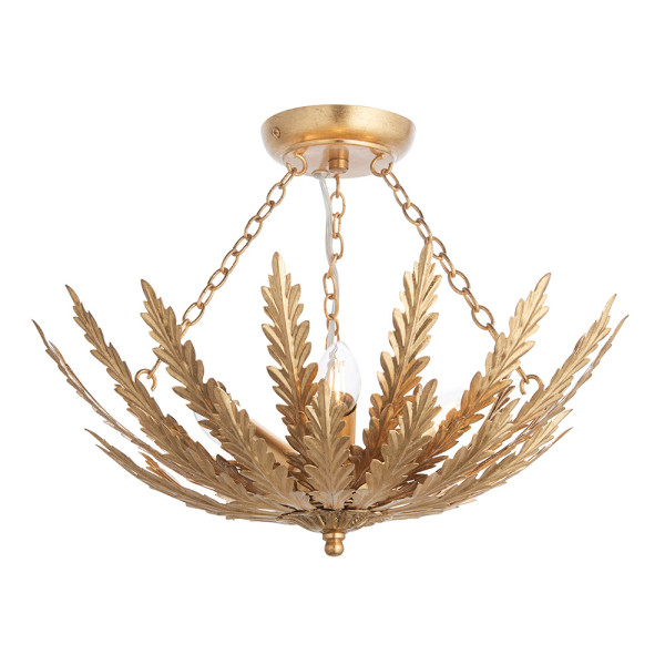 Lampa wisząca DELPHINE złota 3xE14x15W wym:35x46,5x46,5cm IP20 Endon 1026818
