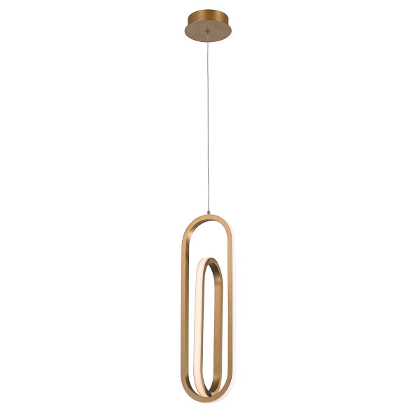 Lampa wisząca DEMARK szczotkowany złoty LED 1x28W 3000K 1000lm Quintiesse 836218
