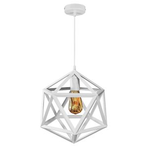 Lampa wisząca Denmark metalowa biała 194502 Lampa wisząca Denmark metalowa biała 194502