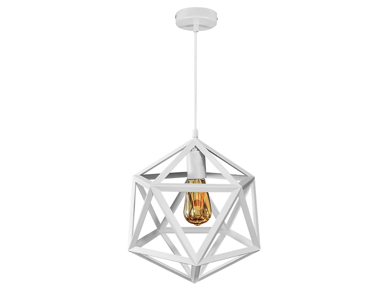 Lampa wisząca Denmark metalowa biała 194502