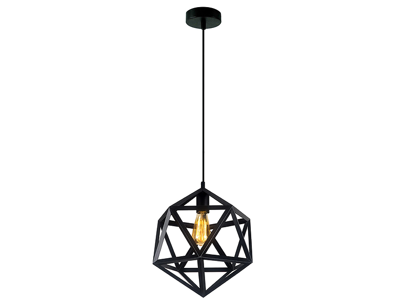 Lampa wisząca Denmark metalowa czarna 194503