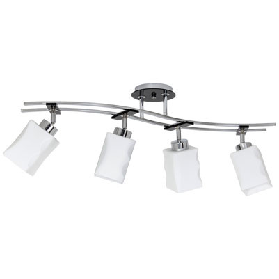 Lampa wisząca Derby chromowana biała-czarna 4xE27x15W IP20 Luminex 1030415