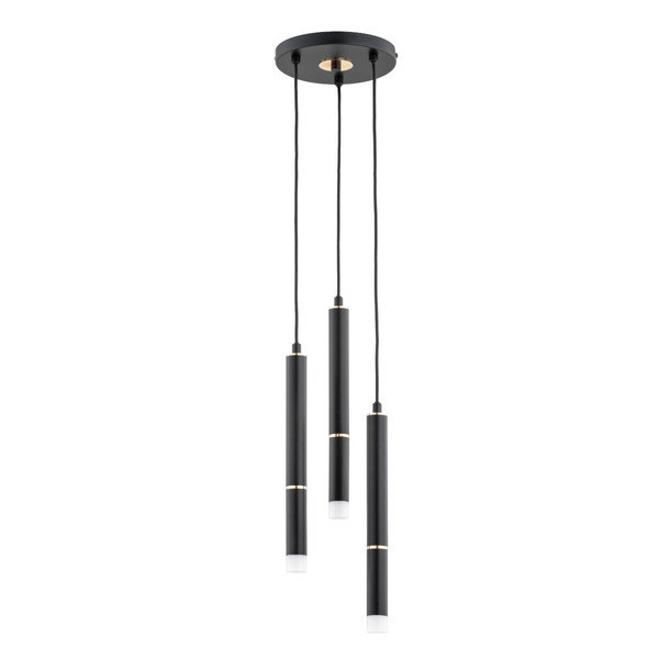 Lampa wisząca DERSO czarno-złota 3xG9x10W wym:90x19,5x19,5cm IP20 Alfa 1018992