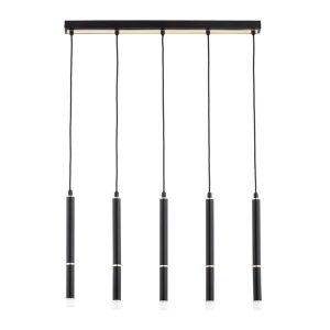 Lampa wisząca DESTO czarno-złota 5xG9x10W wym:85x5x6,5cm IP20 Alfa 1019091