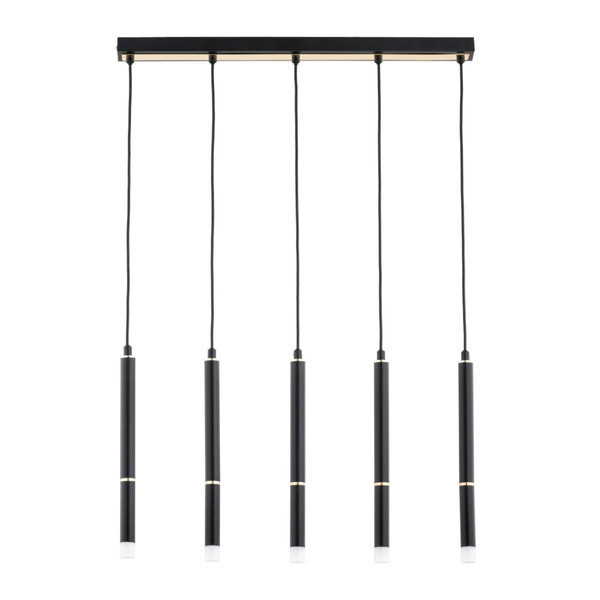 Lampa wisząca DESTO czarno-złota 5xG9x10W wym:85x5x6,5cm IP20 Alfa 1019091