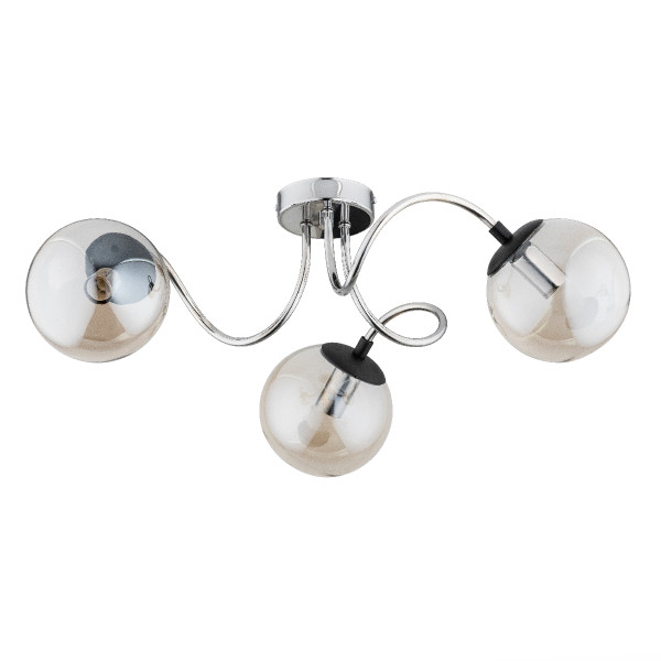Lampa wisząca DEXA faliste ramiona chromowana-srebrna 3xE14x10W IP20 Alfa 1030355