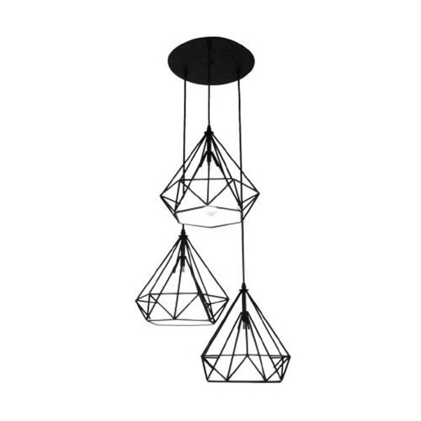 Lampa wisząca DIAMOND ABIGALI-CHNR3-E27 233641