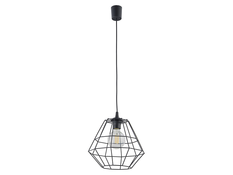 Lampa wisząca Diamond metalowa czarna 44015