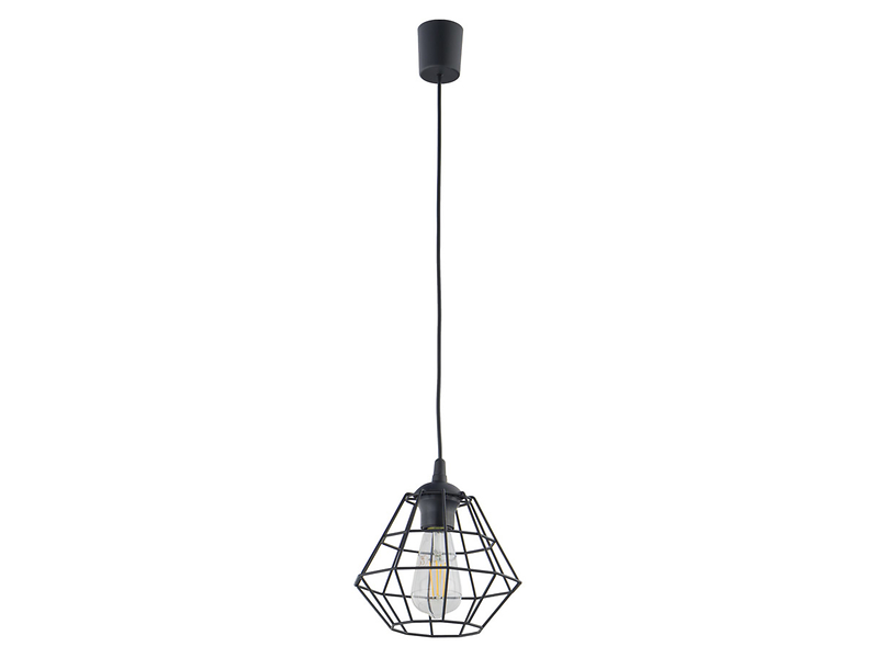 Lampa wisząca Diamond metalowa czarna 44016