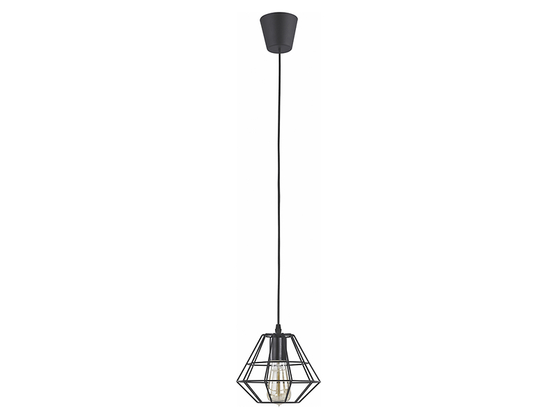 Lampa wisząca Diamond metalowa czarna 29986