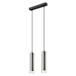 Lampa wisząca Diego 2-punktowa aluminiowa srebrna 54560 Lampa wisząca Diego 2-punktowa aluminiowa srebrna 54560
