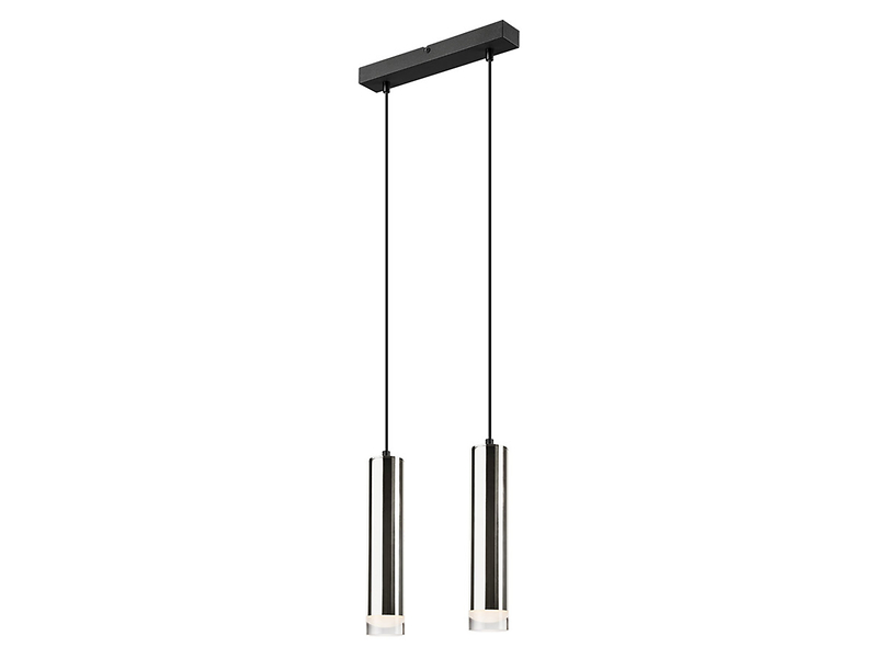 Lampa wisząca Diego 2-punktowa aluminiowa srebrna 54560