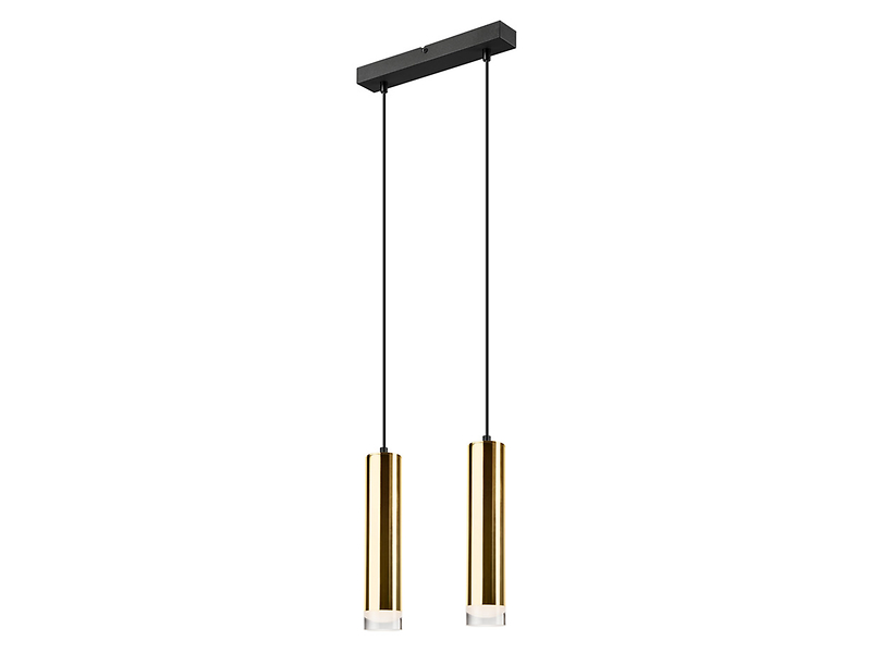 Lampa wisząca Diego 2-punktowa aluminiowa złota 54559