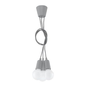 Lampa wisząca Diego 3-punktowa szara 70275