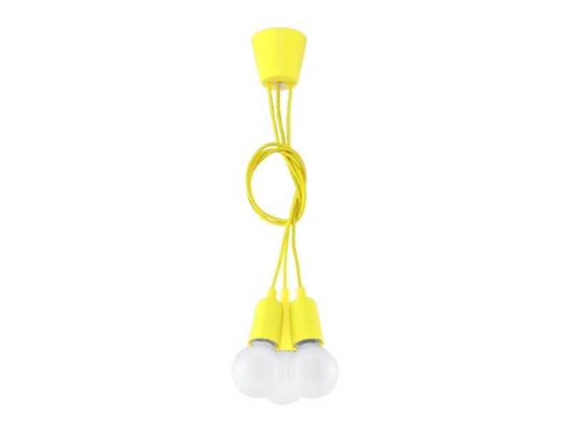 Lampa wisząca Diego 3-punktowa żółta 70278