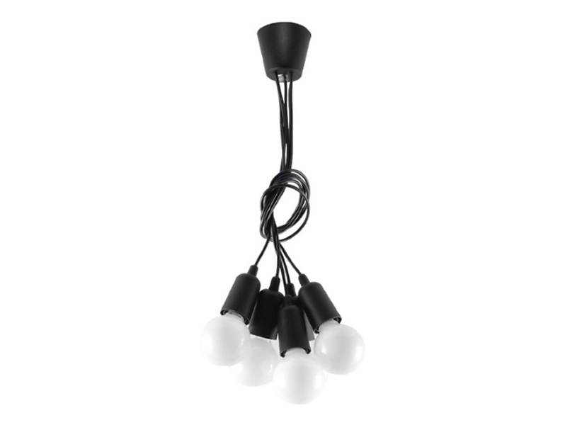 Lampa wisząca Diego 5-punktowa czarna 70273