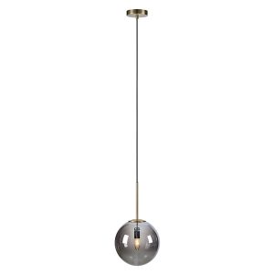 Lampa wisząca Dione szklana czarno-złota 45027