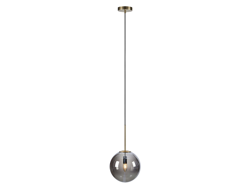 Lampa wisząca Dione szklana czarno-złota 45027