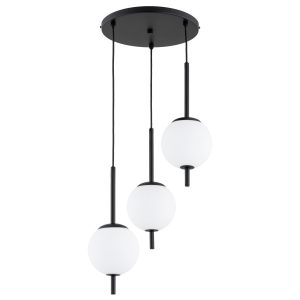 Lampa wisząca DIORA kule czarna 3xE14x10W wym:85×41,9x41cm IP20 Alfa 984879