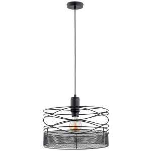 Lampa wisząca DIUK czarna 1xE27x15W wym:85×39,5×39,5cm IP20 Alfa 1025758