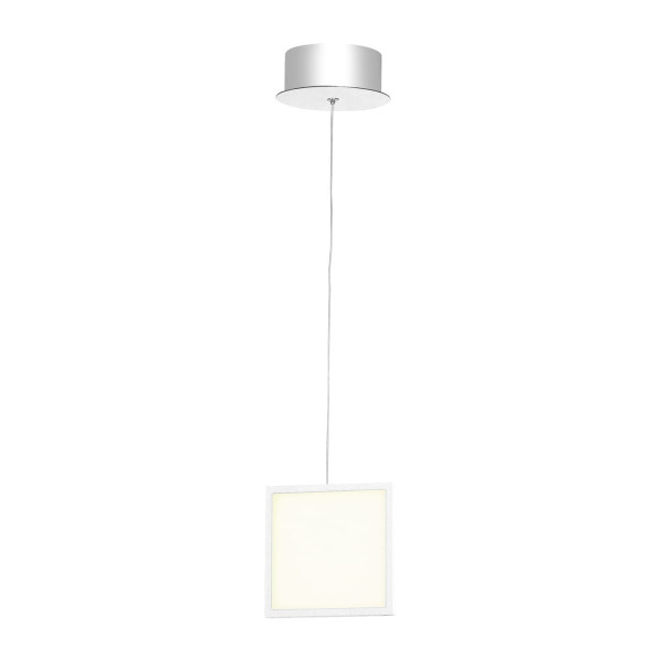 Lampa wisząca DIXON biała LED 1x7W Neutralna biel 490lm Milagro 860849