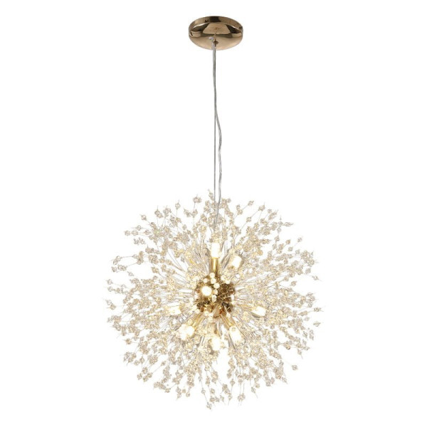 Lampa wisząca "dmuchawiec" Żyrandol Gold 12 50cm 139806