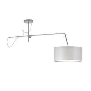 Lampa wisząca do jadalni RIO Srebrny – Jasny Szary 858065