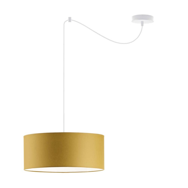 Lampa wisząca do jadalni WAIKIKI W1 Biały - Musztardowy 879384