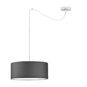 Lampa wisząca do jadalni WAIKIKI W1 Chrom – Grafitowy 879461