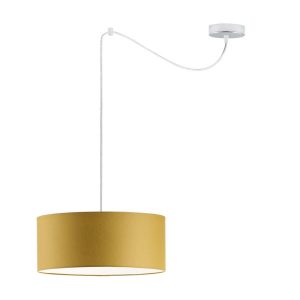 Lampa wisząca do jadalni WAIKIKI W1 Chrom – Musztardowy 879424