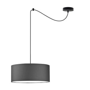 Lampa wisząca do jadalni WAIKIKI W1 Czarny – Grafitowy 879483