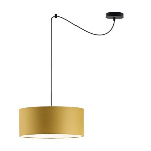 Lampa wisząca do jadalni WAIKIKI W1 Czarny – Musztardowy 879451