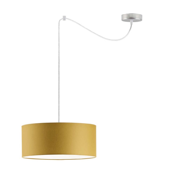 Lampa wisząca do jadalni WAIKIKI W1 Stal Szczotkowana - Musztardowy 879474