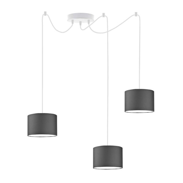 Lampa wisząca do jadalni WAIKIKI W3 Biały - Grafitowy 879936
