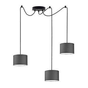 Lampa wisząca do jadalni WAIKIKI W3 Czarny – Grafitowy 879954