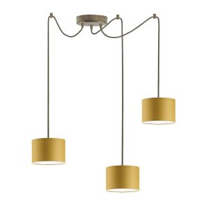 Lampa wisząca do jadalni WAIKIKI W3 Stare Złoto – Musztardowy 879974 Lampa wisząca do jadalni WAIKIKI W3 Stare Złoto – Musztardowy 879974
